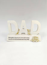 Load image into Gallery viewer, Gold Plinth Memorial Letters- Rose Flower - Remembrance Graveside Plaque Tribute