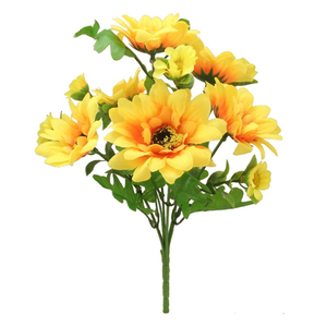 29cm Artificial Sunflower Bunch Yellow