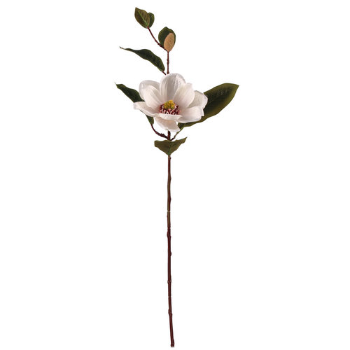 65cm Cream Magnolia Spray Single Stem - Artificial Flower