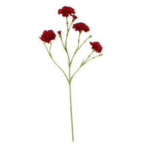 62cm Artificial Carnation Spray Red