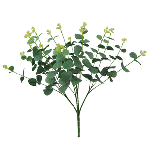 50cm Artificial Eucalyptus Bush Green