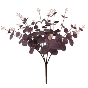 50cm Eucalyptus Bush Burgundy - Greenery Autumn Foliage