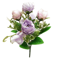 Load image into Gallery viewer, 31cm Peony and Hydrangea Bush Lavender - Artificial