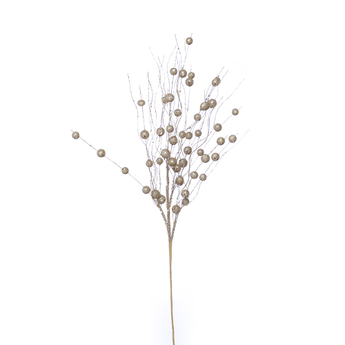 65cm Artificial Glittered Ball Spray Gold - Christmas Decoration (XB34)