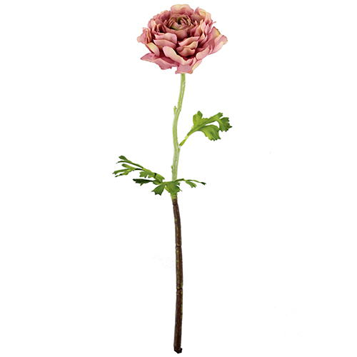 Artificial Vintage Pink Ranunculus 51cm Stem