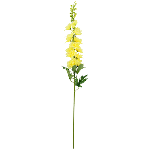 79cm Lemon Delphinium Spray - Artificial Flower - Single Stem