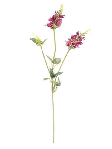 63cm Artificial Physostegia Spray Hot Pink - Flower