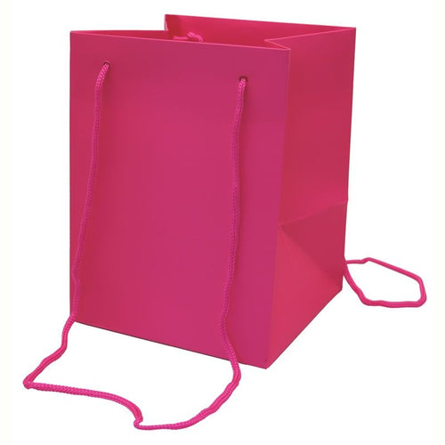 Pack of 10 - Cerise Hand Tie Bags