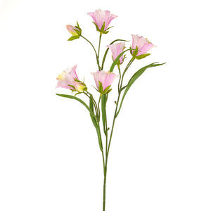 48 cm Artificial Bell flower Pink Single Stem