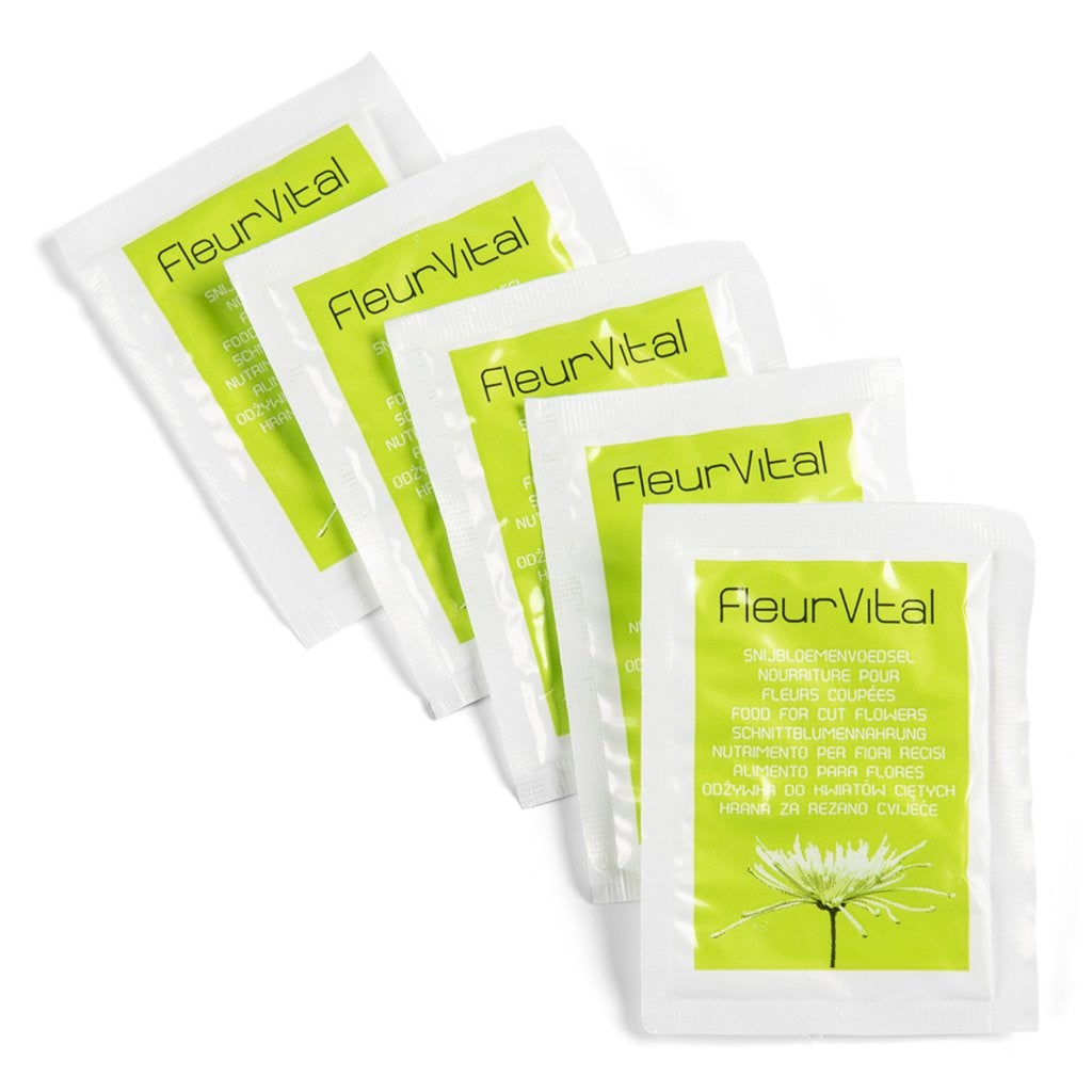 Pack of 10 x Fleur Vital Plant Food Sachets For Fresh Cut Flowers - Small Craft Pack