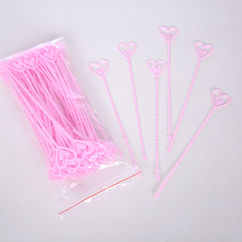 Pack of 75 x Pink Plastic Heart Cardettes Card Holder - Valentines Mothers Day
