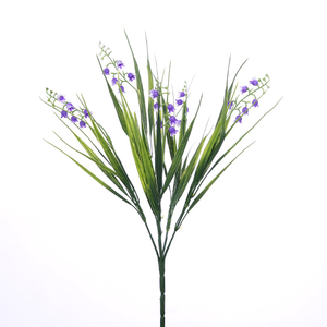 37cm Plastic Bluebell Bush Purple - Artificial Flower