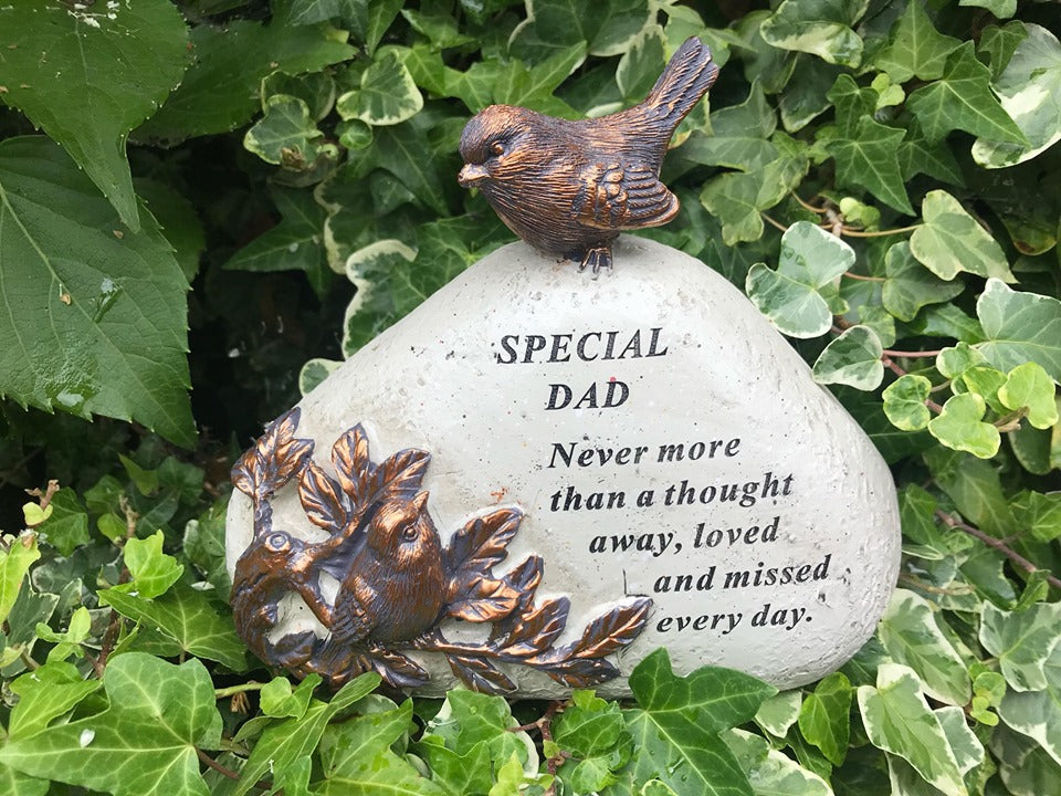 Memorial Bronze 3D Bird Plaque Stone Plaque Tribute Graveside Ornament Garden