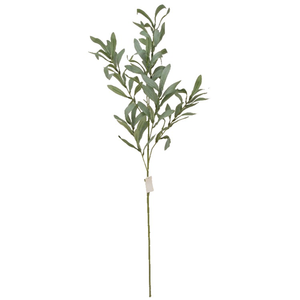 98cm Artificial Leaf Spray Grey/Green - Greenery