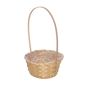 20 cm Natural Round Bamboo Planting Basket
