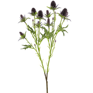 Artificial Purple Eryngium Sea Holly Spray 68 cm Stem