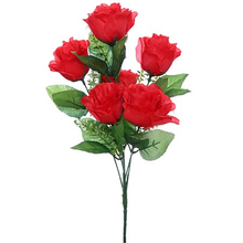 Load image into Gallery viewer, 40 cm Assorted Rose Bush 6 Heads