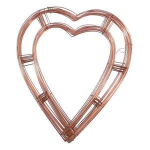 12" Flat Open Heart (pack of 20) - Wire Frames