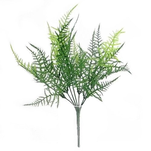 Plastic Asparagus Fern Bush 2 Tone Green