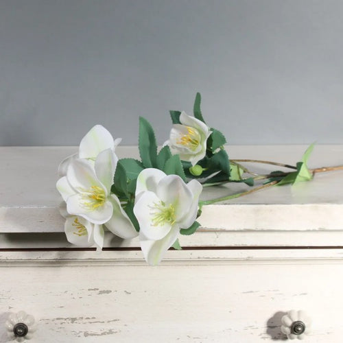 70cm Tintagel Hellebore Cream - Single Stem Artificial Flower
