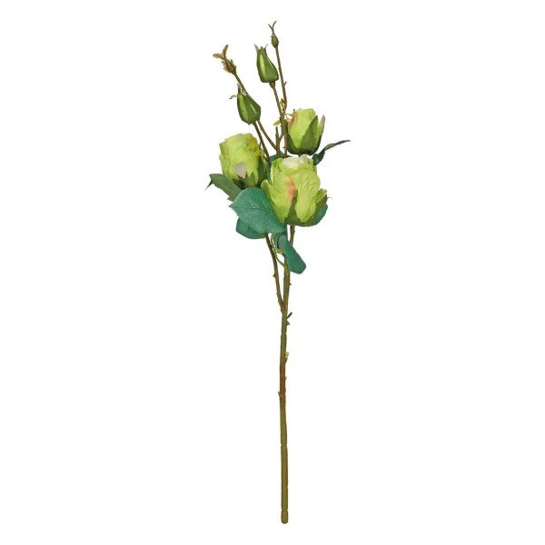 51cm Lime Green Rose Spray - Artificial Flower