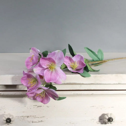 70cm Tintagel Hellebore Lavender - Single Stem Artificial Flower