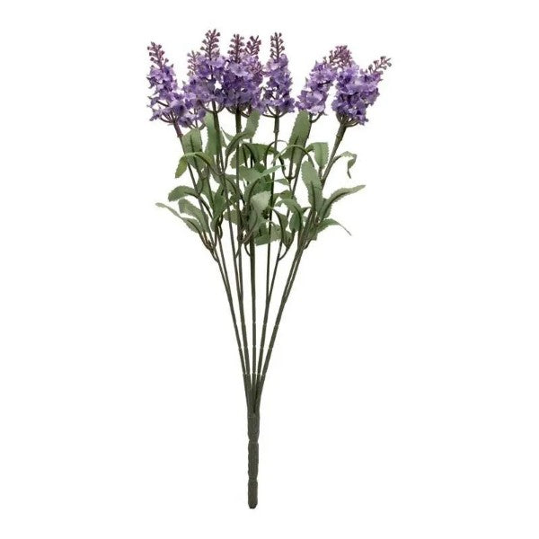 35cm Flowering Lavender Bunch-Lilac