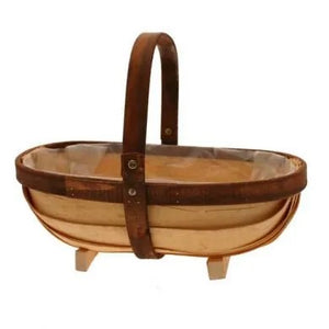 35cm Large Two Tone Wicker Trug Basket