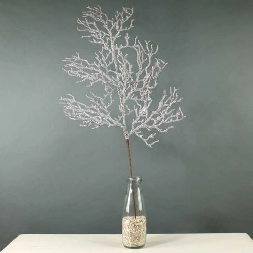 80cm Large Snowy Twig Branch - Christmas Artificial Glitter Pine (XB35)
