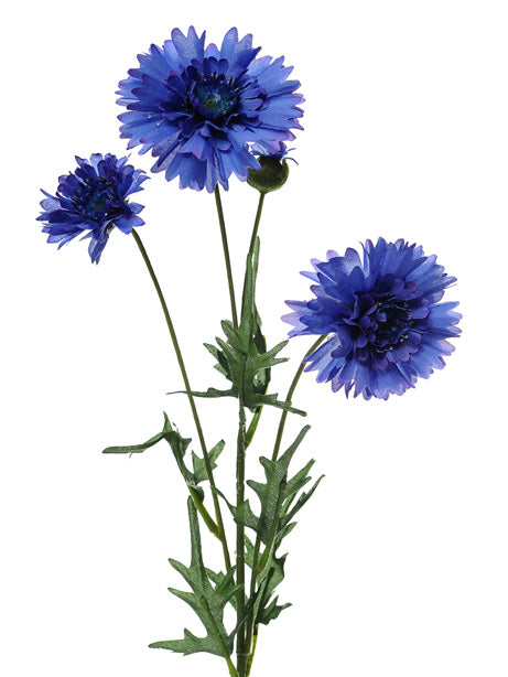 65 cm Artificial Blue Cornflower