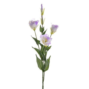80cm Lisianthus Spray X 5 Heads Lavender - Wedding Artificial Flower