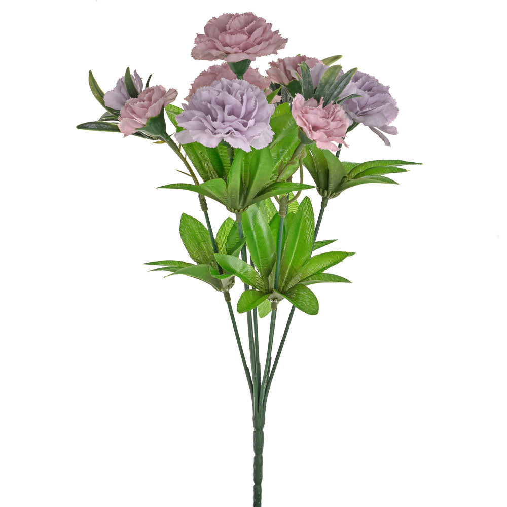 35 cm Lilac Carnation Bush