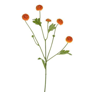 64cm Orange Aster Spray -  Artificial Silk Flower