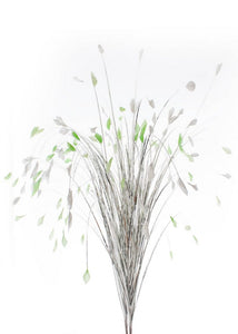 81cm Silver Grass with Mint & White Tips - Artificial Flower