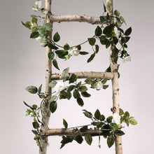 Load image into Gallery viewer, 180cm Rose Garland White with Greenery - Artificial Wedding Flower