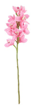 Load image into Gallery viewer, 80cm Artificial Large Pink Cymbidium Orchid Single Stem