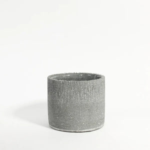 Grey Core Cylinder Planter 12.5 x 12.5 x 10.5cm