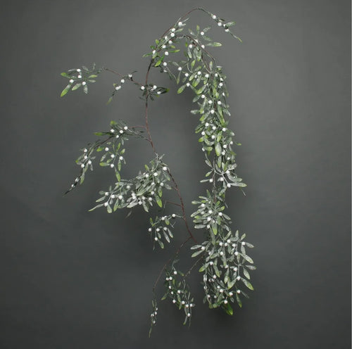 180cm (6ft) Deluxe Frosted White Berry Mistletoe Christmas Xmas Garland