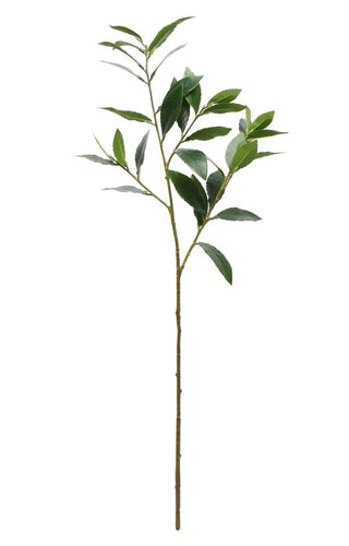 81cm Large Artificial Laurus Nobilis Leaf Spray Green - Greenery