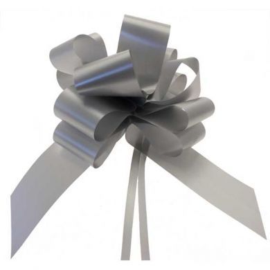 Silver Pull Bows 30mm x 30 Bows