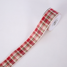 Load image into Gallery viewer, Tartan Christmas Xmas Plaid Ribbon Decoration (45mm)