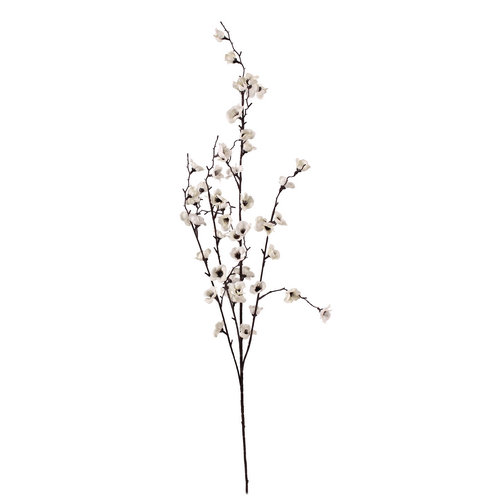 Artificial Ivory Cherry Blossom Spray 96 cm Stem