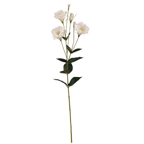 87cm Artificial Ivory Lisianthus Spray Stem