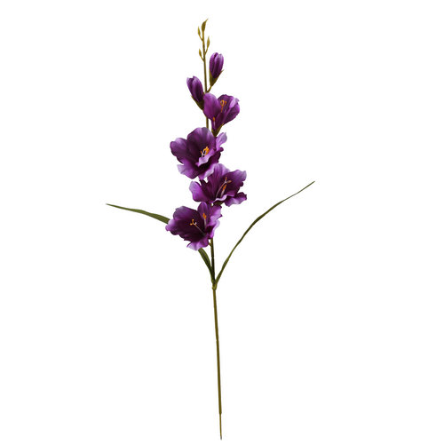 Artificial Purple Gladioli 60 cm Stem
