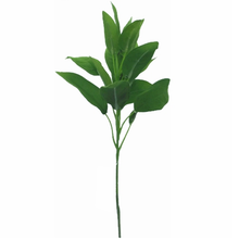 Load image into Gallery viewer, 32 cm Artificial Flocked Sage Leaf Pick Green Foliage
