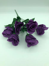 Load image into Gallery viewer, 35cm Purple Artificial Flower Bunch - Lily Carnation Rose