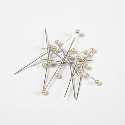 4cm Ivory Round Head Pearl Pins - Weddings Buttonholes