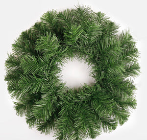 46cm (18") Green Pine Wreath - Artificial Christmas Xmas