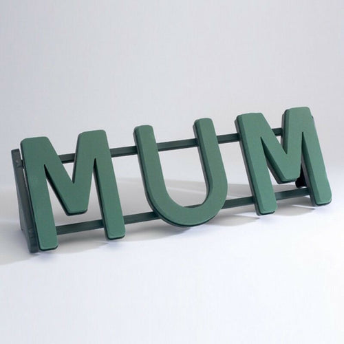 Mum Plastic Backed Letter Frame - Wet Foam - Val Spicer - LARGE ITEM