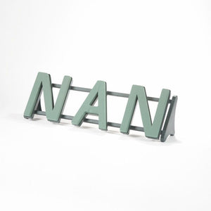 Nan Plastic Backed Letter Frame - Wet Foam - Val Spicer - LARGE ITEM